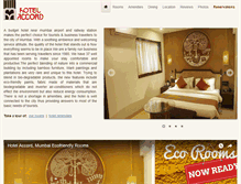 Tablet Screenshot of hotelaccordindia.com